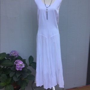 Woven Sleeveless Convertible Godet Maxi Dress